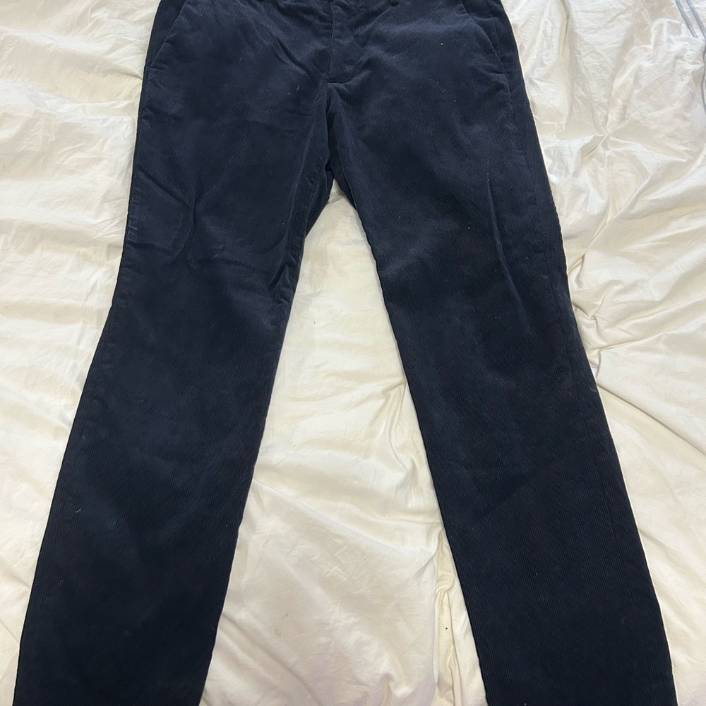 J. Crew Men's Dark Corduroy Pants
